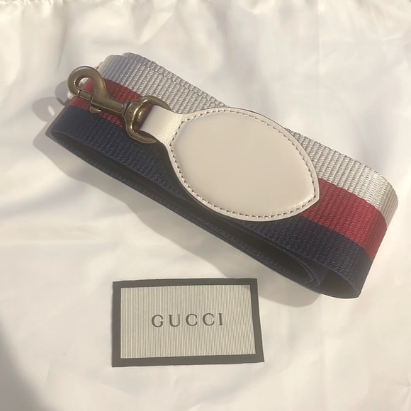 “Sold/traded” Gucci Striped Bag Strap - Picture 3 of 5